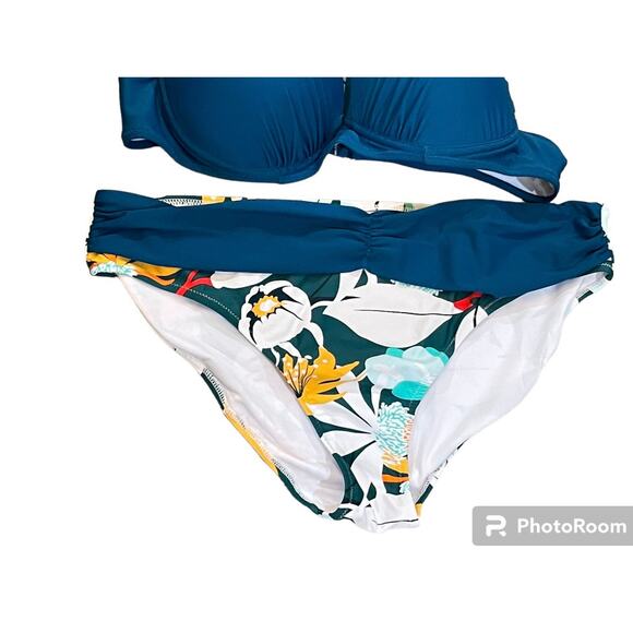 Bikini Set 2 PCs Dark Green Sexy Size XLarge - Picture 3 of 7